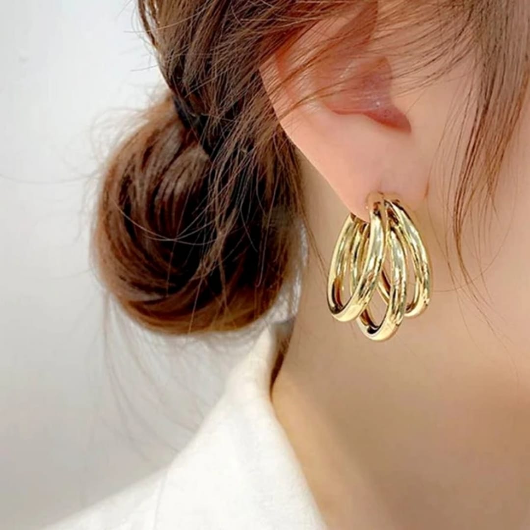 Triple Hoop Earrings