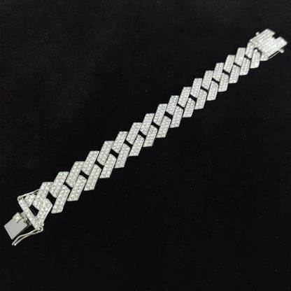 Silver Diamond Titan Bracelet